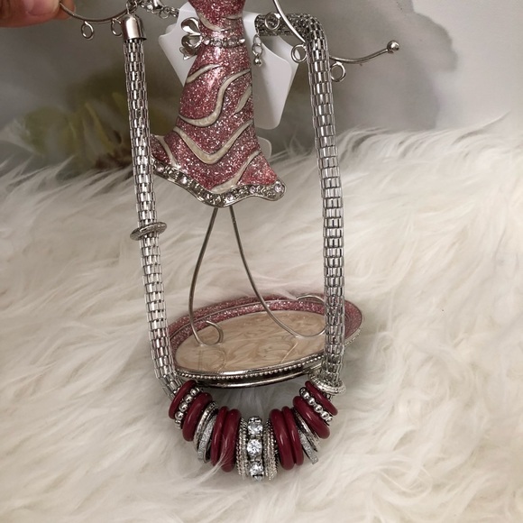 NWT/ Napier/ Beautiful Two Tone Bands Necklace - Picture 9 of 9